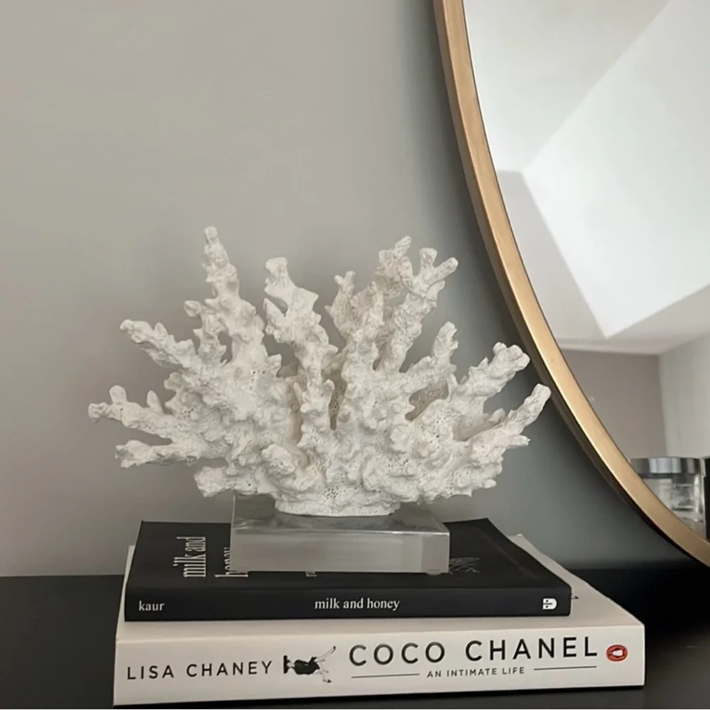 Decorative White Coral Sculpture
